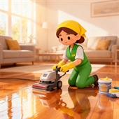 木地板打蜡/平方米